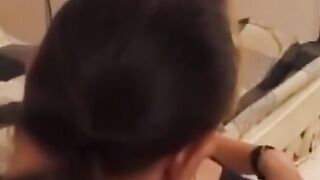 "Teen Blondie Sucks Old Man's Dick Before Bouncing On His Hardcock"