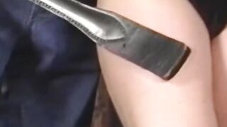 "Bondage Blowjob Babe Gets Whip Marks And Facial From Dominant Stud"