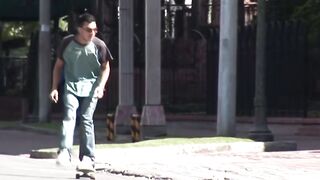 "Hot Babe Shows Off her Talent in Roller-Skates while Getting Fucked by Hunk"