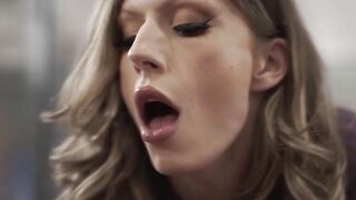 "Bondage Blonde Babe Sucks Her Friend's Boyfriend Dick While He Watches"