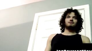 "Abs-tastic Newcomer Jerking Off & Filming His Own POV Cum Shot"