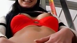 PublicMasturbate2019_Confessionals - Sensuous Blonde Babe Fingers Herself in Front of Strangers
