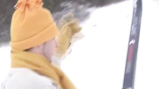 Sexy Ski Babes Learn To Ride And F*ck In The Snow - PornPros