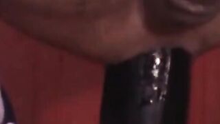 "Solo Fist Showdown #2 : Dirty Talking French MILF Rides A Huge Black Dong"
