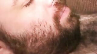 "Hairy Bear's Intense Solo Masturbation Session"