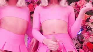 "Bubble Butt Trans Girl Sucks & Rides Big Dick POV Blowjob with Facial"