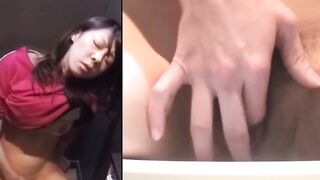 "Asian Bombshell Vibrator Orgasm on Wet Pussies"