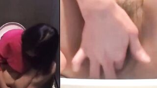 "Asian Bombshell Vibrator Orgasm on Wet Pussies"