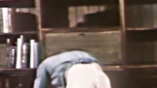 "Retro Dude's Office Desk Bareback Fucking Action"