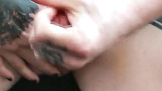 "Inked Hunk Masturabtes Solo With Big Load" or "Tattooed Guy Jerks Off Alone For You"