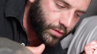 "Beard-Daddy" - Deep Throating Twinks Anal Gaping Session with Facial Finish