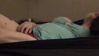 "Bubble Butt Blondie She-MALE Fleshlight Masturbation Show"