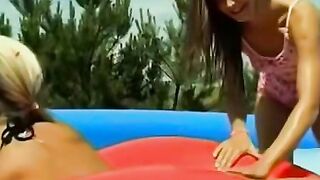 "BFFs Sizzling Summer Water Fun - Pussy Eating Lesbians with Older Woman in Swimsuits!"