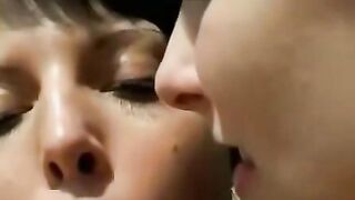 Lesbian Passion Igniting Outdoor Orgasmic Bliss with Hot Pussy Licking Action