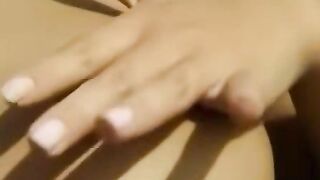 "Petite-Teen's Passionate Vibrator Orgasm in Public Park"