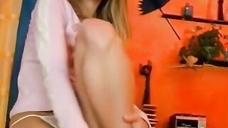 Teenage cutie shows off her tiny body in an intimate solo cam show - Petite18-Year Old Amateur Babe Strips Down Naked & Masturbates For You