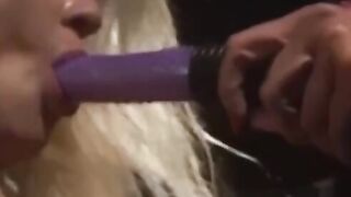 "Redheaded Dominatrix Uses Mega Dildo to Discipline Submissive Lesbians"