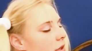 Blond Bomb Shell's Wild Ride - Hardcore Anal Threesome with Double Penetration & Facial Finish
