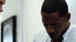 "Interracial Anal Threesome - Huge Load Sharing Between Black & White Guys"