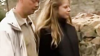 Public Picker-Upper Girls #2: Hot blonde bombshell gets picked up by two strangers in public to satisfy their threesome fantasy!