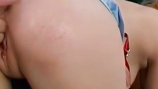 "Group Sex Party Girls Gangbanging Older Man's Wife in Hot tub with Facial Finish"