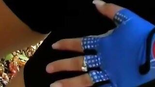 Sizzling Hot Brunette Teen Exotic Dance in Public Park at Nighttime (18+)