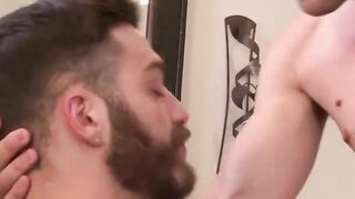 "Steamy Kisses Lead to Hot Blowjob Swap Between Tommie & Wolfgang"