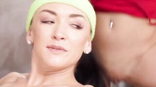 "Lesbian Threesome - Three Beautiful Babes Share Intense Sex"