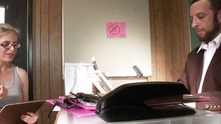 "Blondie Bound & Gagged - Rough Anal Threesome with Double Penetration"