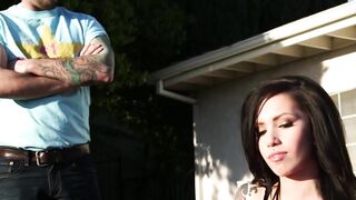 "Callie Cyrpus Gets A Huge Facial Load From Her Step-Brother"
