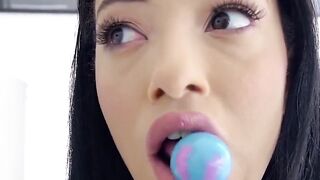 "Step-Sister Swallows StepBrothers Load After Licking His Hard Dick"