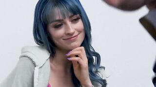 "Blackmail Bosses Black-Haired Vixen Gets Spanked And Fucked Hard By Two Hunks"
