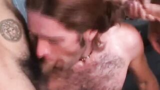 "Redheaded Punk Babe Sucks And Swallows Her Man's Impressive Dick"