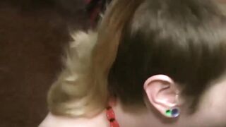 "Bukkake Blowbang Bonanza - Gagging Slut Threesome"