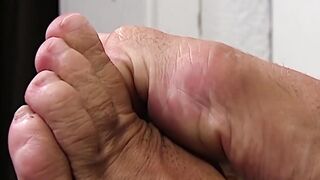 "MILF Foot Worship - Old Man Licks Young Woman's Toes And Archers In High Heels"