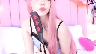 "Dominatrix Babe Uses Her Whip to Control Submissive Slave's Body"