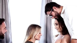 "Ebony Babe Gets Gang-Banged in Hardcore Group Sex Orgy"