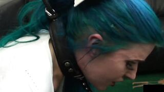 "Bondage Submissive Girl Facesitting & Anal Training with Dominating Mistress"