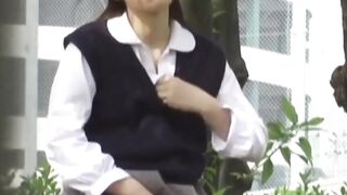 "Public PeeingJapaneseBeauties - Daring JAV babe exposes herself in nature"