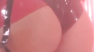 "Latex Domination: Lesbo Dominatrix Uses Sex Toys on Submissive Slave Girl"