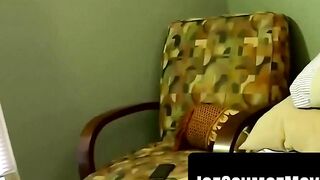 "Black DJ Throat-Fucked by Huge White Dick - Deepthroating Blowjob"