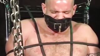 "Bondage Submissive Man Faceslapped & Dominated by Dominatrix in Lingerie - BDSM Fantasy"
