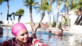 "Scarlet Alexis' Poolside Sex Adventure - Hot Blonde Babe Fucked Hard By A Stranger"