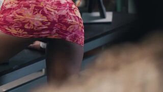 "Ebony Boss-Babe Fucked By Her Horny Secretary In The Office - Black GF"