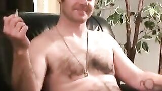 "Thugs Stud Smoking & Masturbating Solo Vigorously"