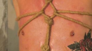"Boy Dungeon's Bound Slave Endures Intense Bondage Session"