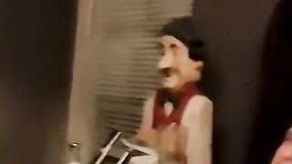 "Amateur Couple Jerk Off Together In Cheap Motel Room For Webcam Audition"