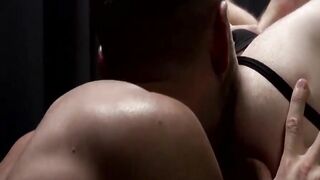 "Muscular Top Dominates Hunk's Ass in Raw Anal Sex"
