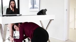 "Office Lesbians - Babe Babezina & Georgie Lynn Make Hot Office Sex"