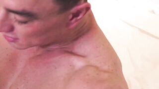 "Muscle Stud Gets Analized By Hunk Masseur In Gay Massage Parlor"